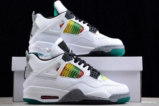 AQ9129-100 Rasta 4 Lucid Jordan Green Retro AQ9129-100 0529